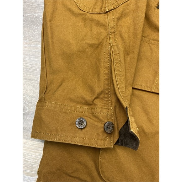 ORVIS Heritage Field Coat Men XXL Waxed Jacket Brown Corduroy Collar Line Rare - Picture 11 of 15